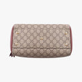 Pre-owned Gucci GG SUPREME beige×brown PVC coated canvas×Leather 409529 handbag | stylenewstar