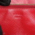 Metal Wallet on Chain Cornflower Clutch Red Saffiano Leather 1MT290 107メタル ウォレット オン チェーン コーンフラワー クラッチ レッド サフィアーノレザー 1MT290 107