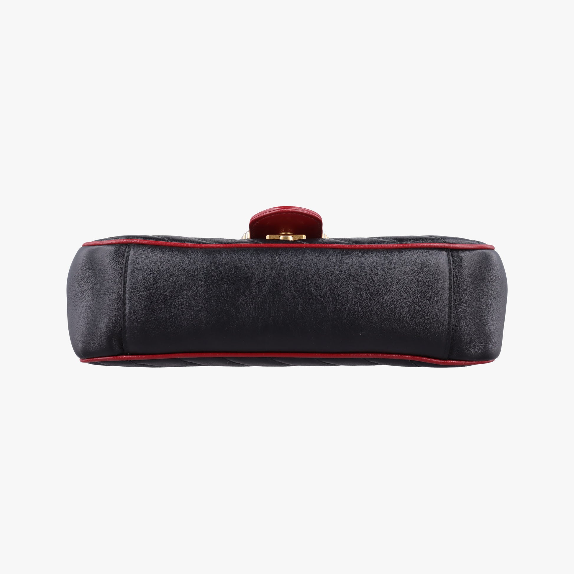 GG Marmont Black×red Leather 443497 F029280935GGマーモント ブラック×レッド レザー 443497 F029280935