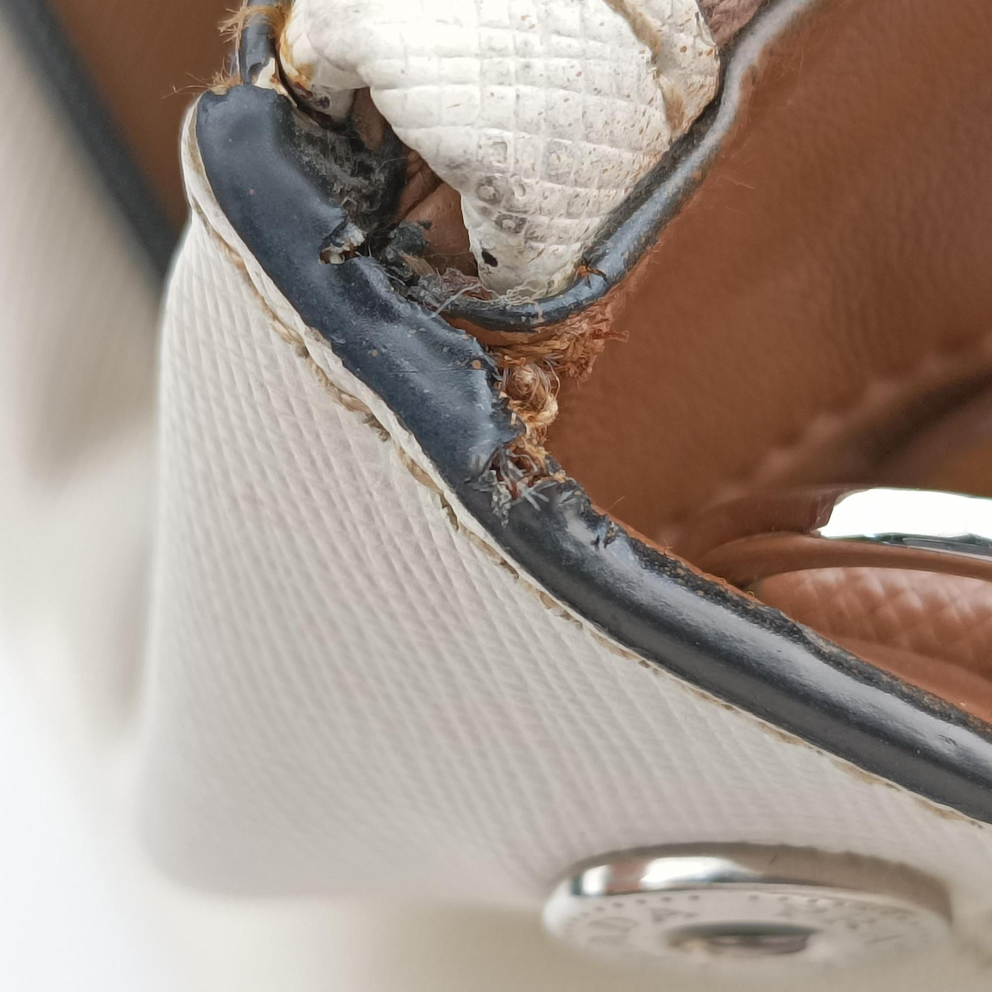 Galleria Brown × Black × White Leather 180/Aガレリア ブラウン × ブラック × ホワイト レザー 180/A