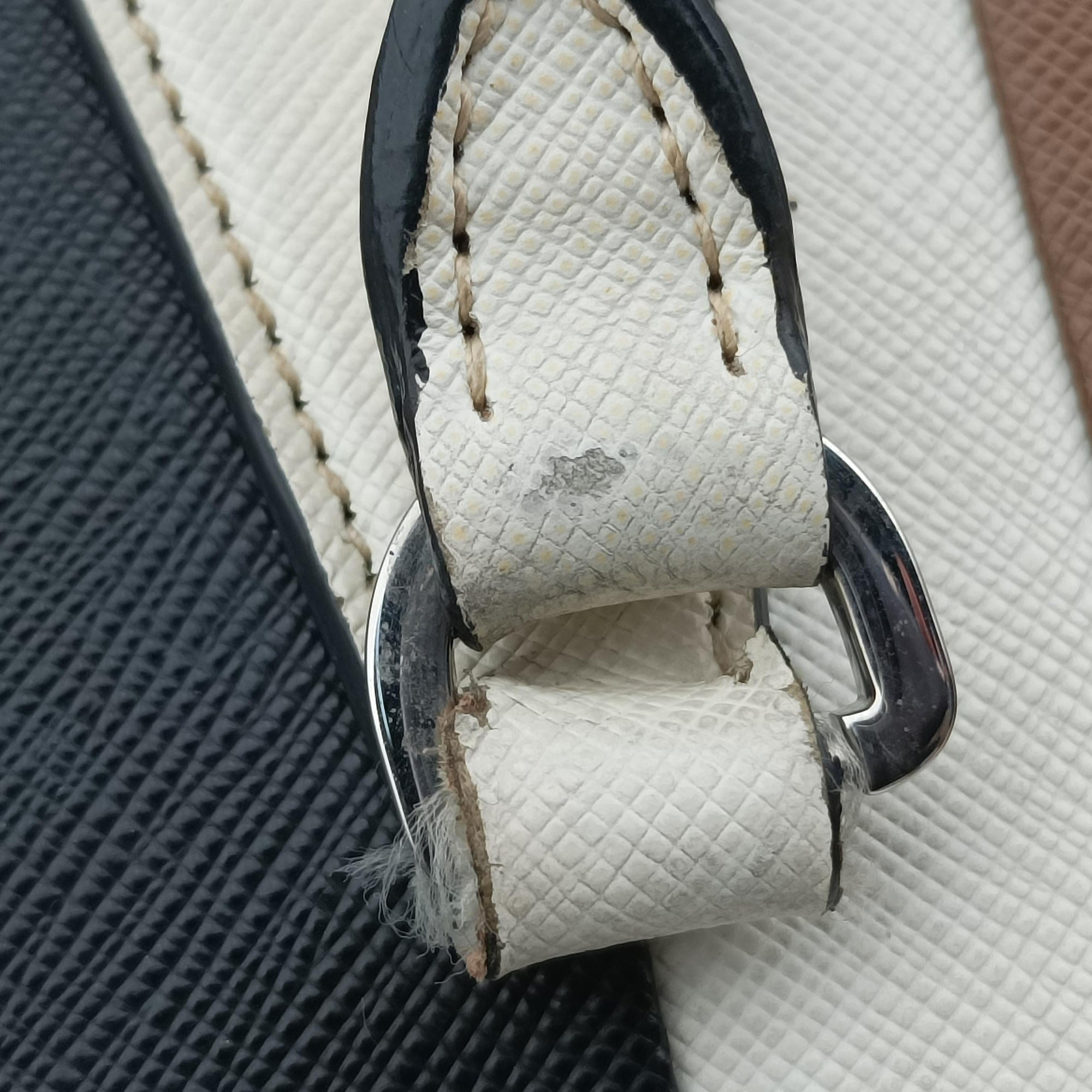 Galleria Brown × Black × White Leather 180/Aガレリア ブラウン × ブラック × ホワイト レザー 180/A