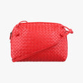NODINI Intrecciato Red lambskin B04969277Tノディーニ イントレチャート レッド ラムスキン B04969277T