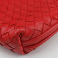 NODINI Intrecciato Red lambskin B04969277Tノディーニ イントレチャート レッド ラムスキン B04969277T