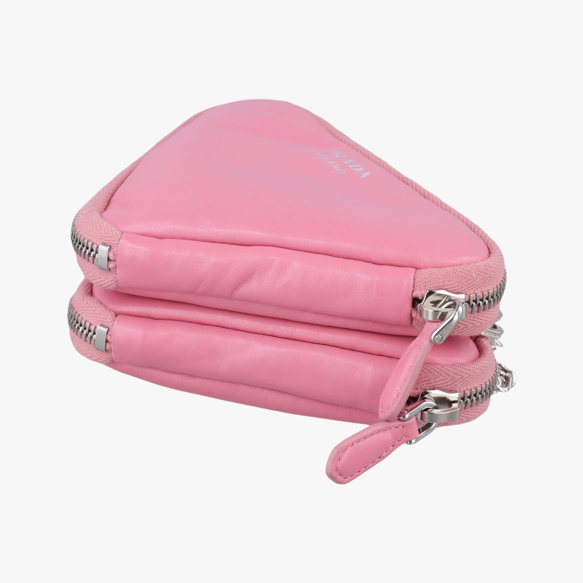 Triangle mini Pink Leather 1NR015 62トライアングル ミニ ピンク レザー 1NR015 62