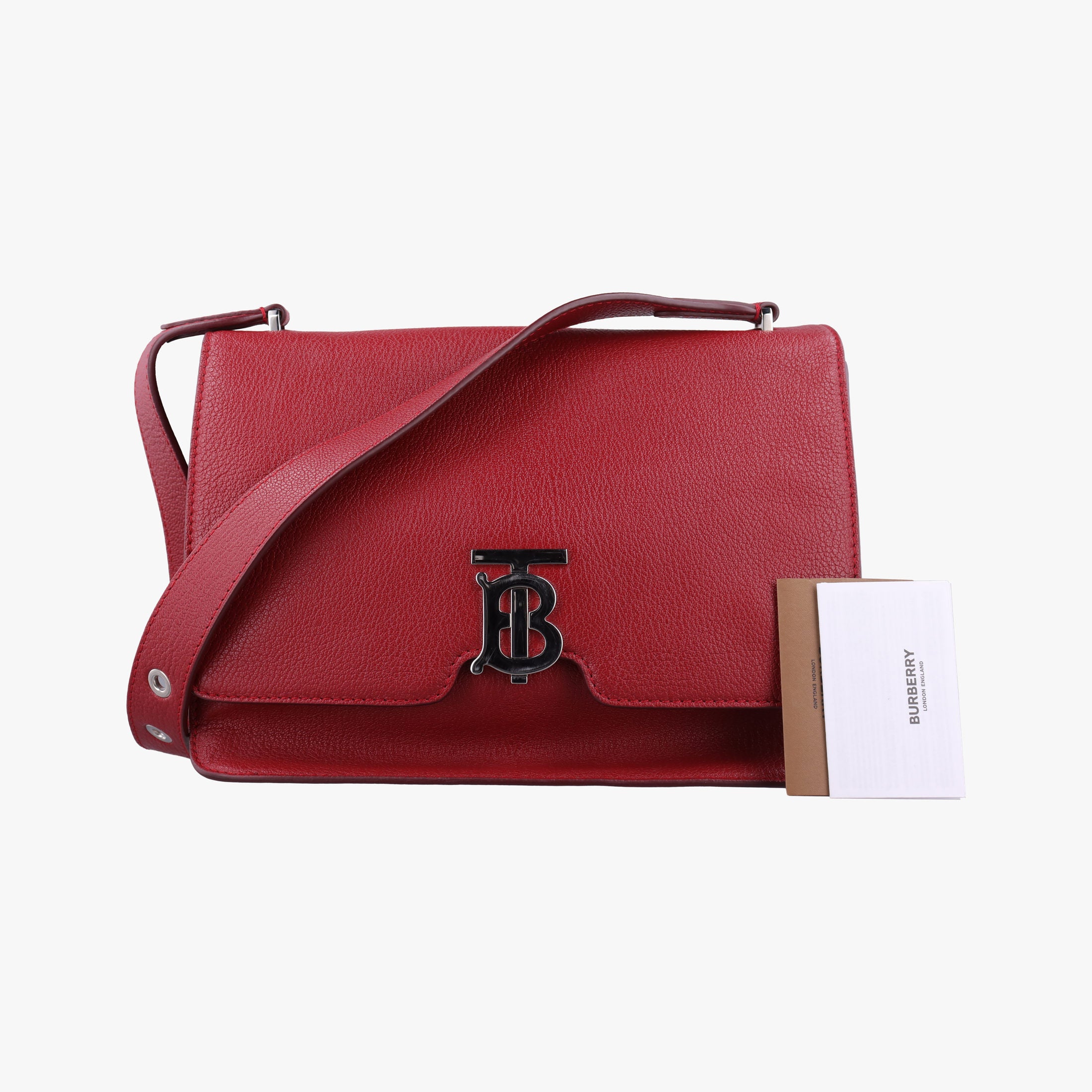 TB logo Red Leather 8030187/70ETBロゴ レッド レザー 8030187/70E