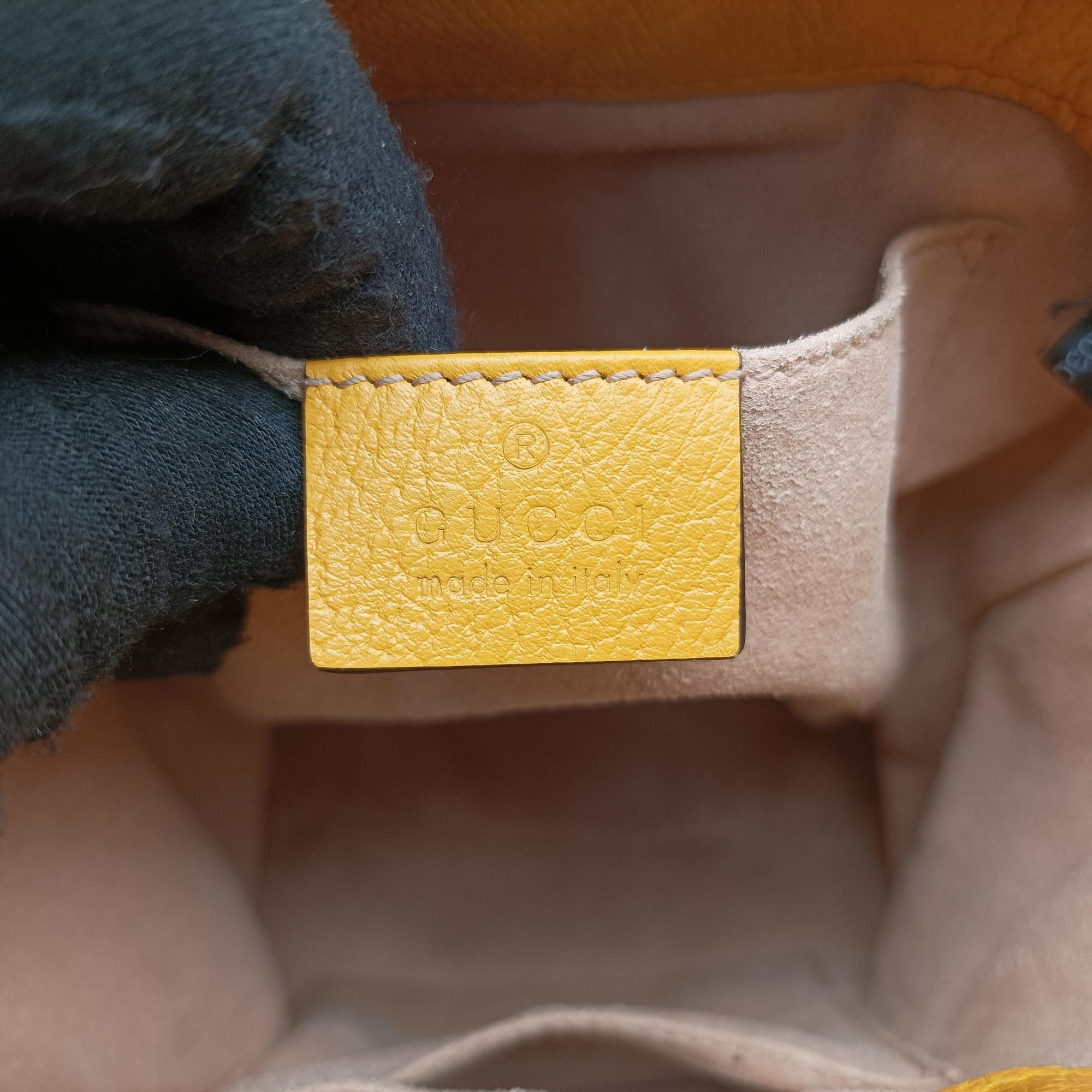 Ophidia Yellow × Beige × Multicolor PVC coated canvas×Leather 550621 A030499204オフィディア イエロー×ベージュ×マルチカラー PVCコーティングキャンバス×レザー 550621 A030499204