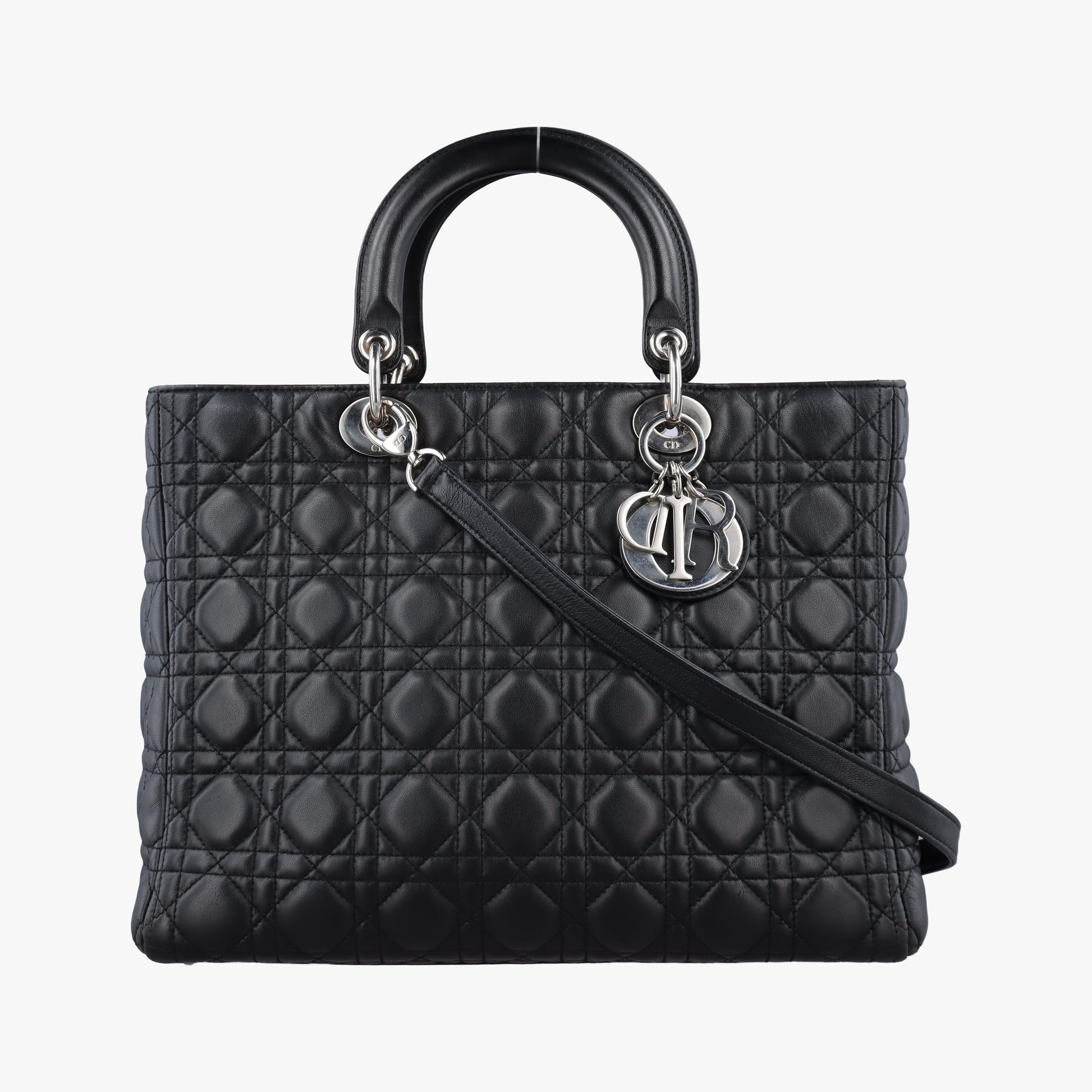 Lady Dior Black lambskin 26-MA-1111レディディオール ブラック ラムスキン 26-MA-1111