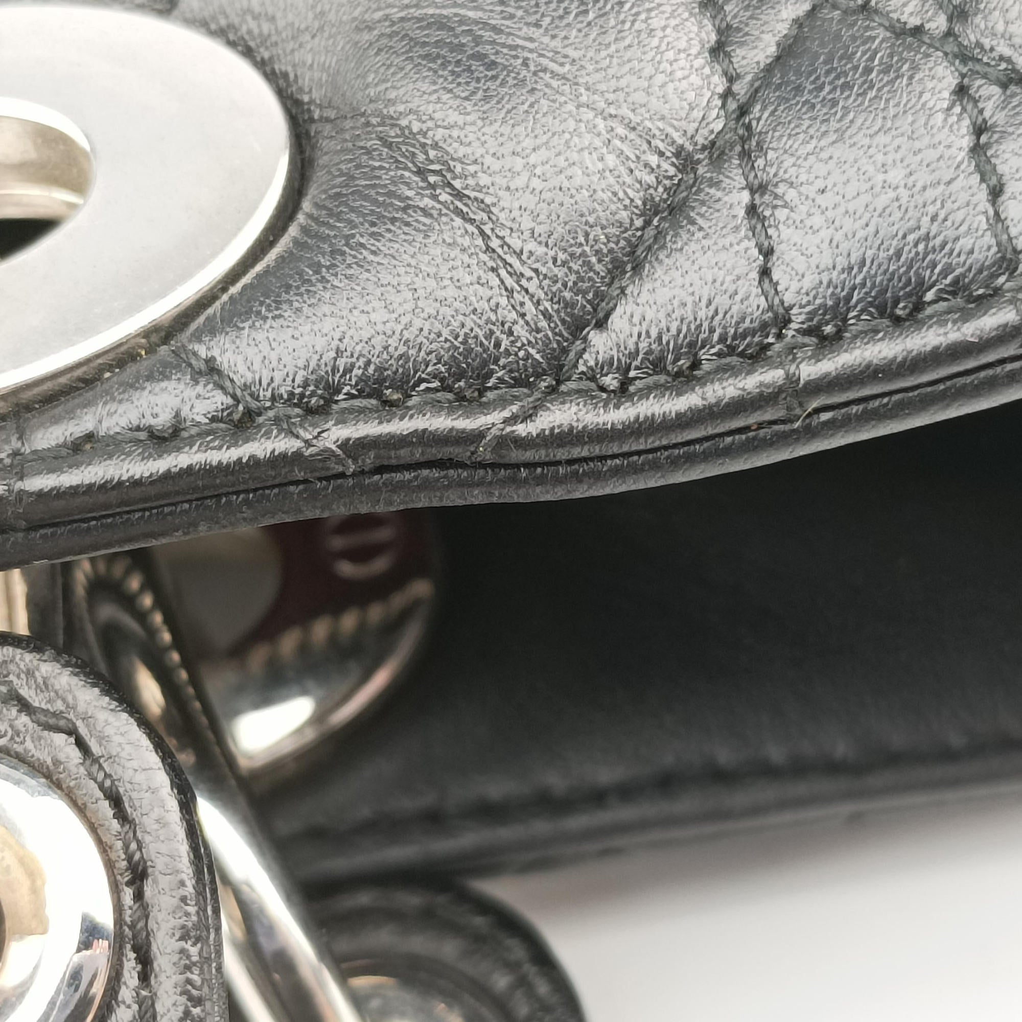 Lady Dior Black lambskin 26-MA-1111レディディオール ブラック ラムスキン 26-MA-1111