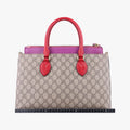 GG SUPREME Beige×Pink×Red PVC coated canvas×Leather 409534 G019548322GGスプリーム ベージュ×ピンク×レッド PVCコーティングキャンバス×レザー 409534 G019548322