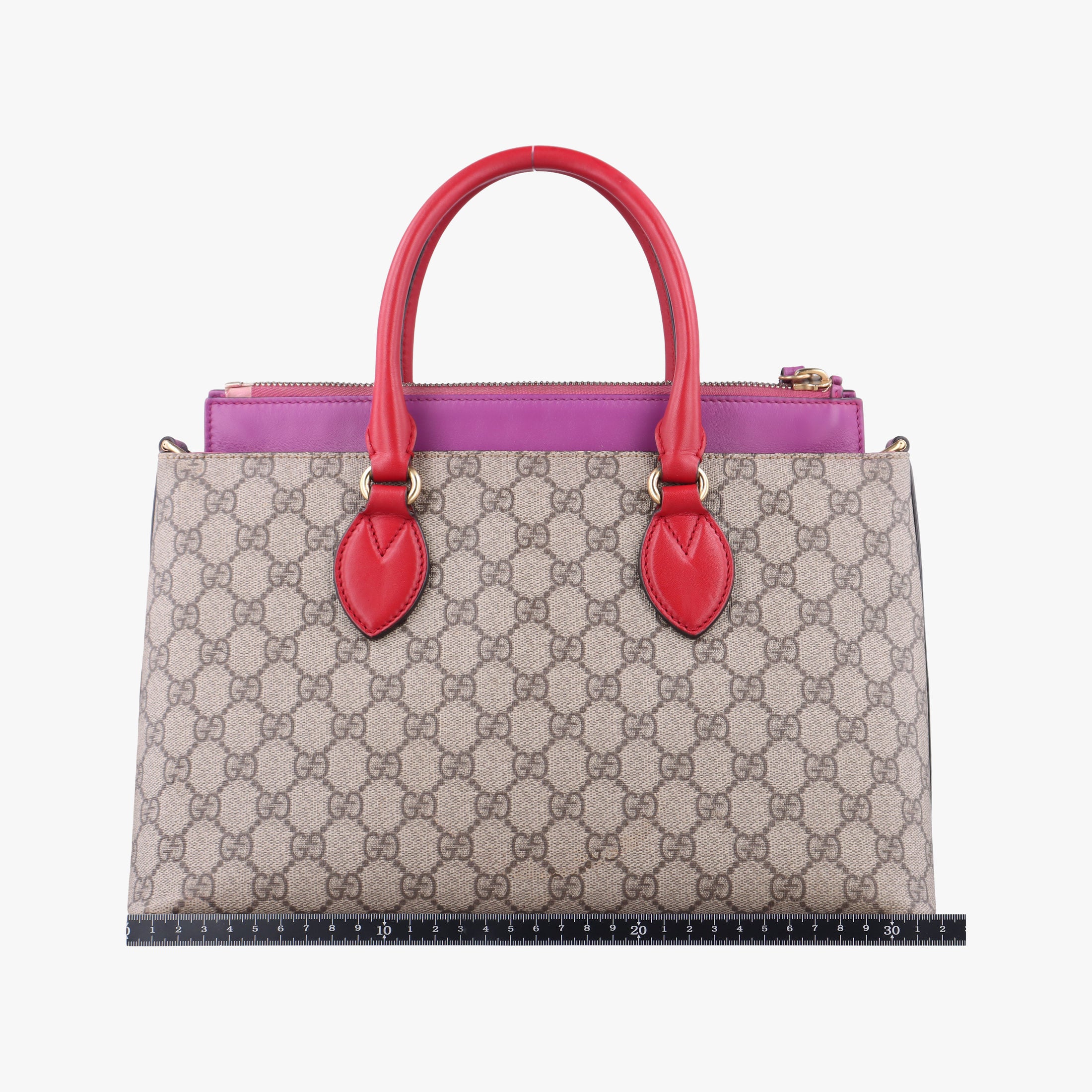 GG SUPREME Beige×Pink×Red PVC coated canvas×Leather 409534 G019548322GGスプリーム ベージュ×ピンク×レッド PVCコーティングキャンバス×レザー 409534 G019548322