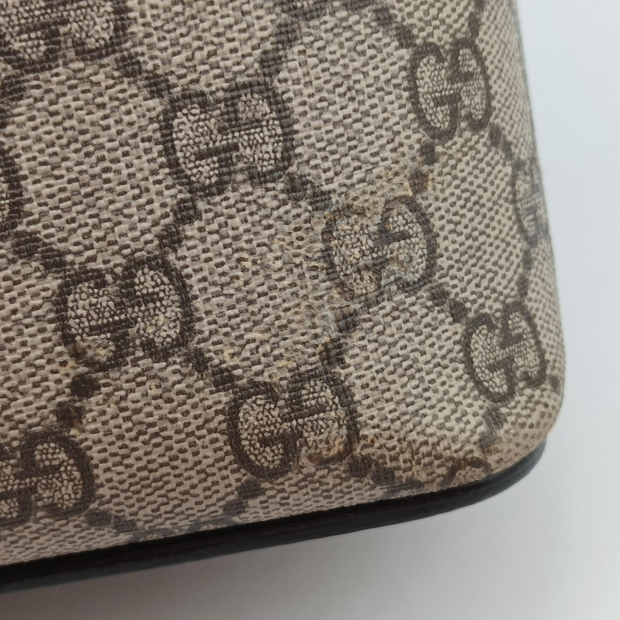 GG SUPREME Beige×Pink×Red PVC coated canvas×Leather 409534 G019548322GGスプリーム ベージュ×ピンク×レッド PVCコーティングキャンバス×レザー 409534 G019548322