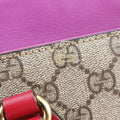 GG SUPREME Beige×Pink×Red PVC coated canvas×Leather 409534 G019548322GGスプリーム ベージュ×ピンク×レッド PVCコーティングキャンバス×レザー 409534 G019548322
