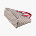 GG SUPREME Beige×Pink×Red PVC coated canvas×Leather 409534 G019548322GGスプリーム ベージュ×ピンク×レッド PVCコーティングキャンバス×レザー 409534 G019548322