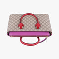 GG SUPREME Beige×Pink×Red PVC coated canvas×Leather 409534 G019548322GGスプリーム ベージュ×ピンク×レッド PVCコーティングキャンバス×レザー 409534 G019548322