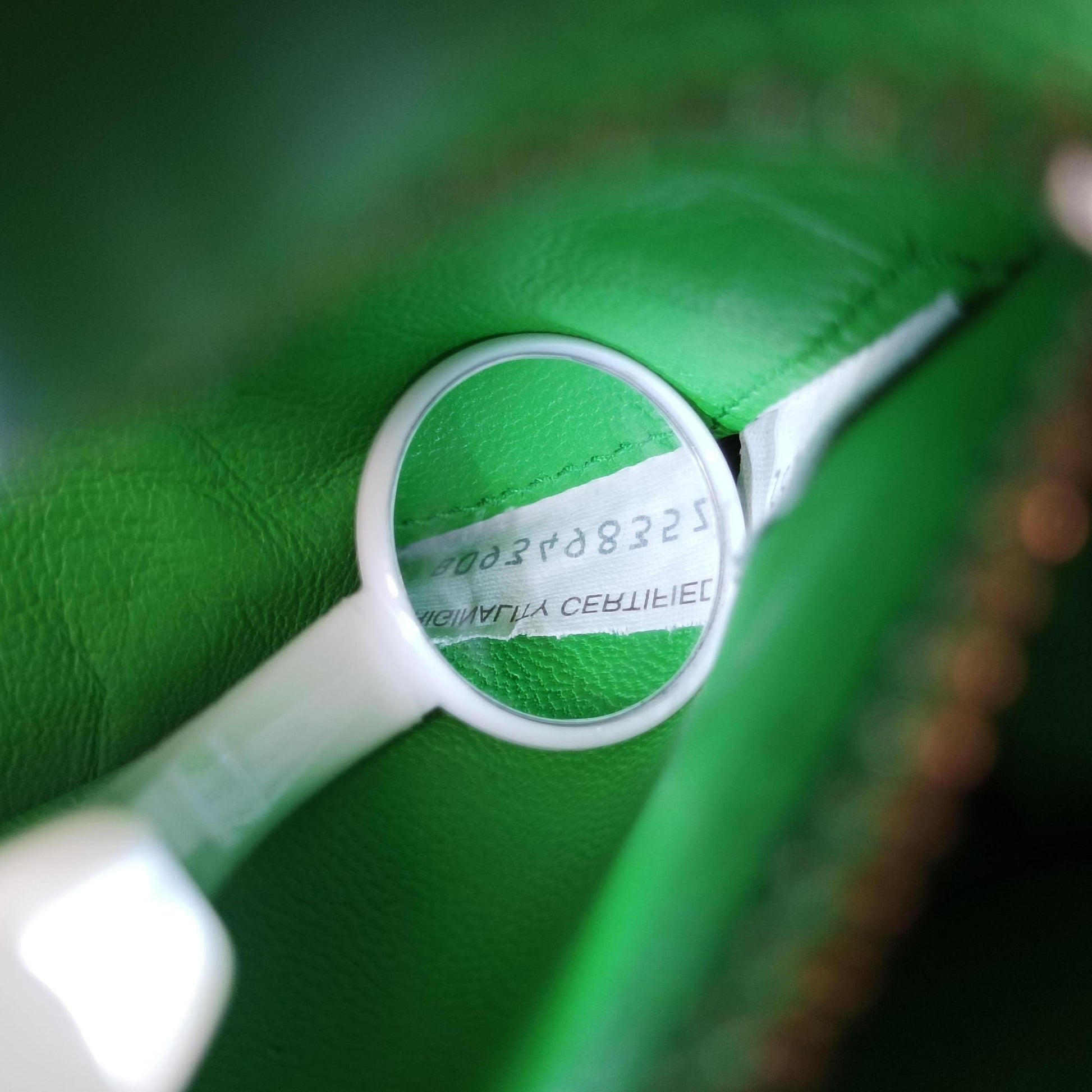 Padded Cassette Green lambskin B09349835Zパデッド カセット グリーン ラムスキン B09349835Z