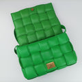 Padded Cassette Green lambskin B09349835Zパデッド カセット グリーン ラムスキン B09349835Z