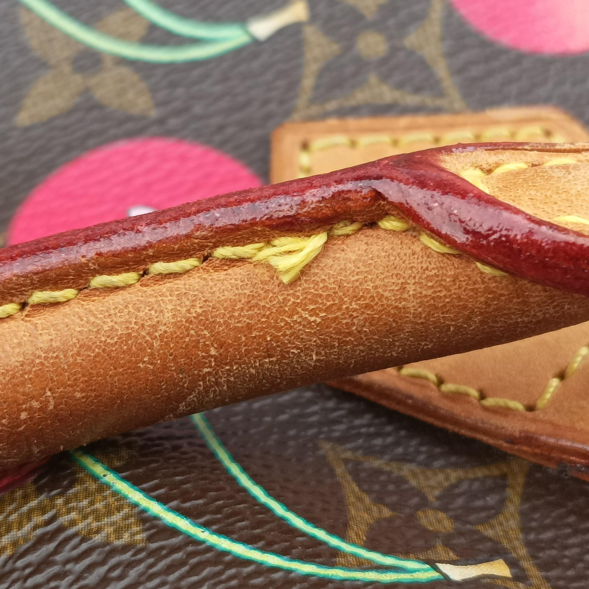 Cherry Sac Plat Brown×Cherry Print Monogram Canvas M95010 MI0015チェリー サックプラ ブラウン×チェリー柄 モノグラム キャンバス M95010 MI0015