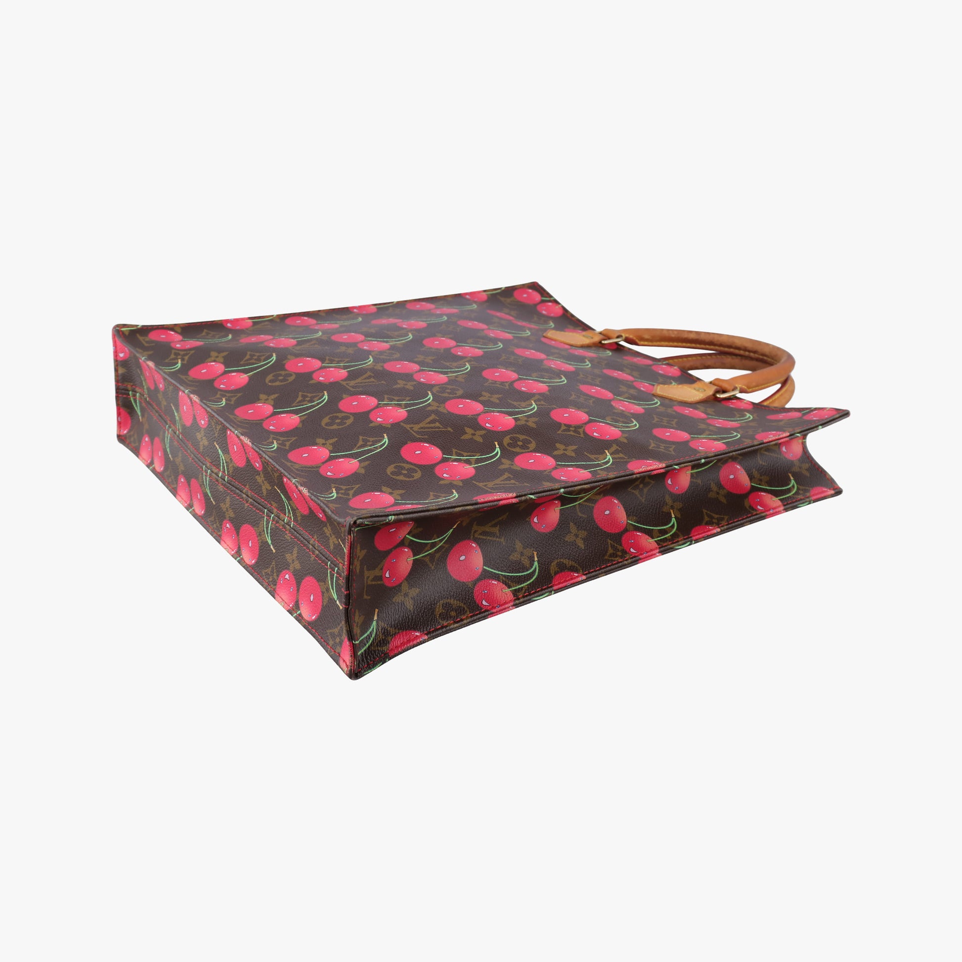 Cherry Sac Plat Brown×Cherry Print Monogram Canvas M95010 MI0015チェリー サックプラ ブラウン×チェリー柄 モノグラム キャンバス M95010 MI0015