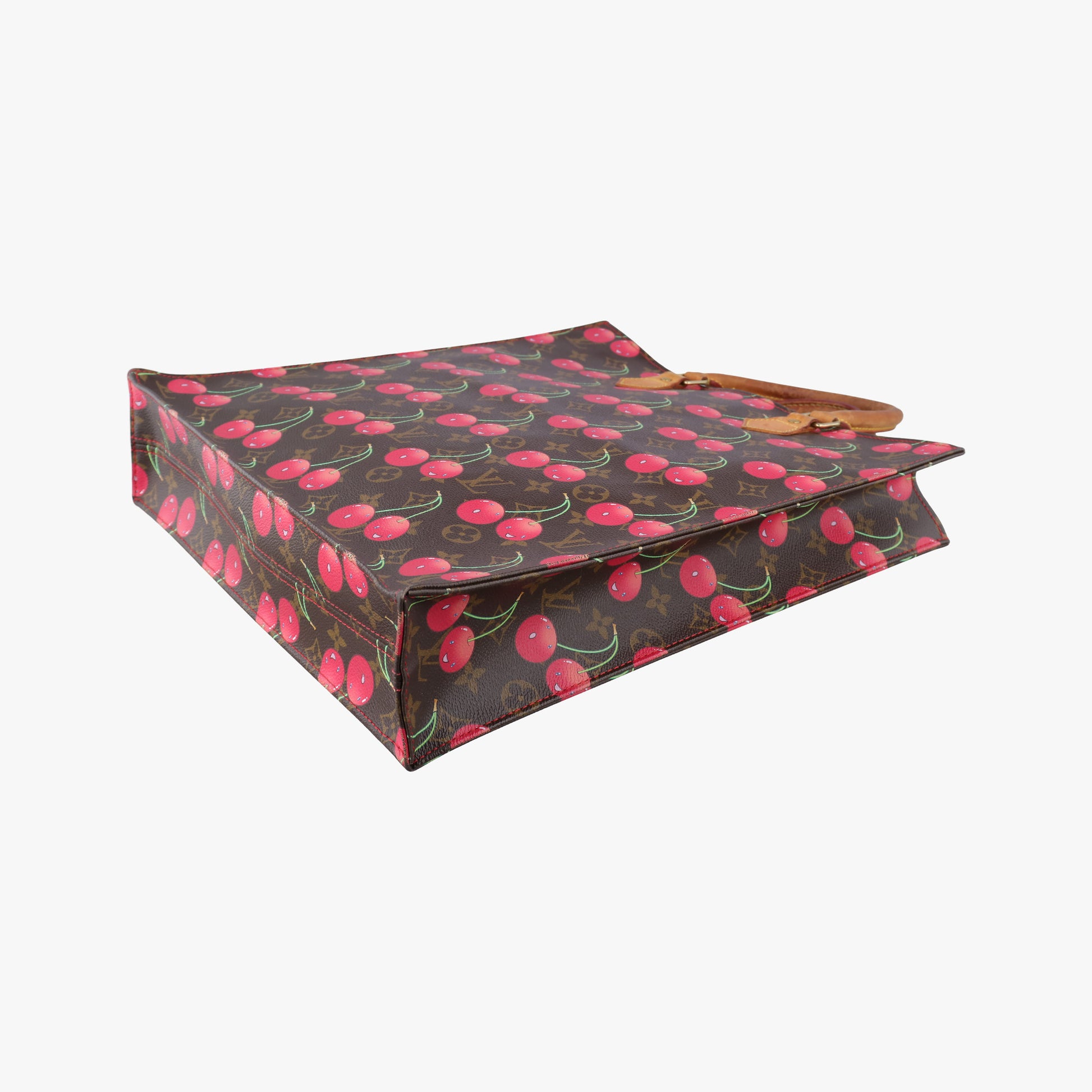 Cherry Sac Plat Brown×Cherry Print Monogram Canvas M95010 MI0015チェリー サックプラ ブラウン×チェリー柄 モノグラム キャンバス M95010 MI0015