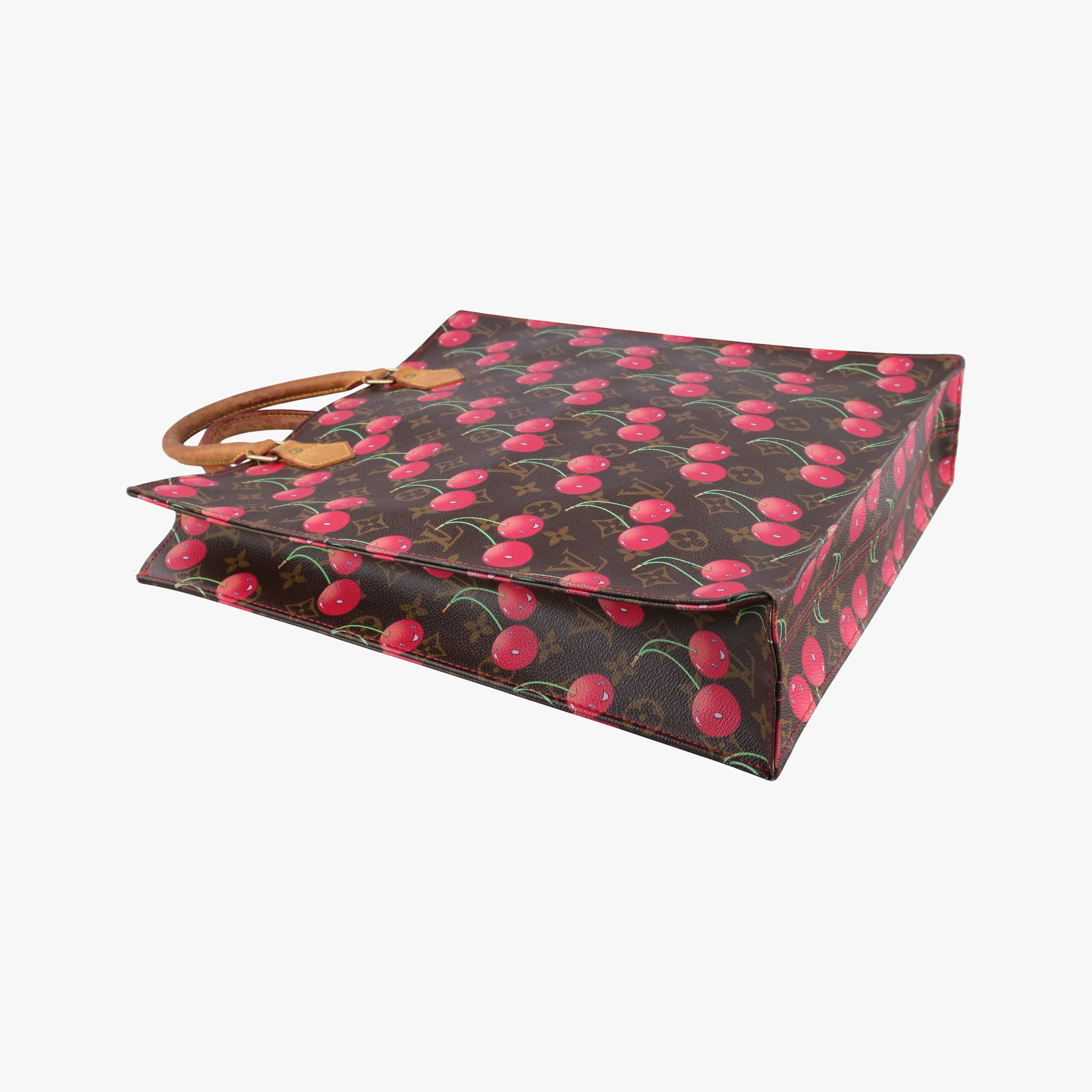 Cherry Sac Plat Brown×Cherry Print Monogram Canvas M95010 MI0015チェリー サックプラ ブラウン×チェリー柄 モノグラム キャンバス M95010 MI0015