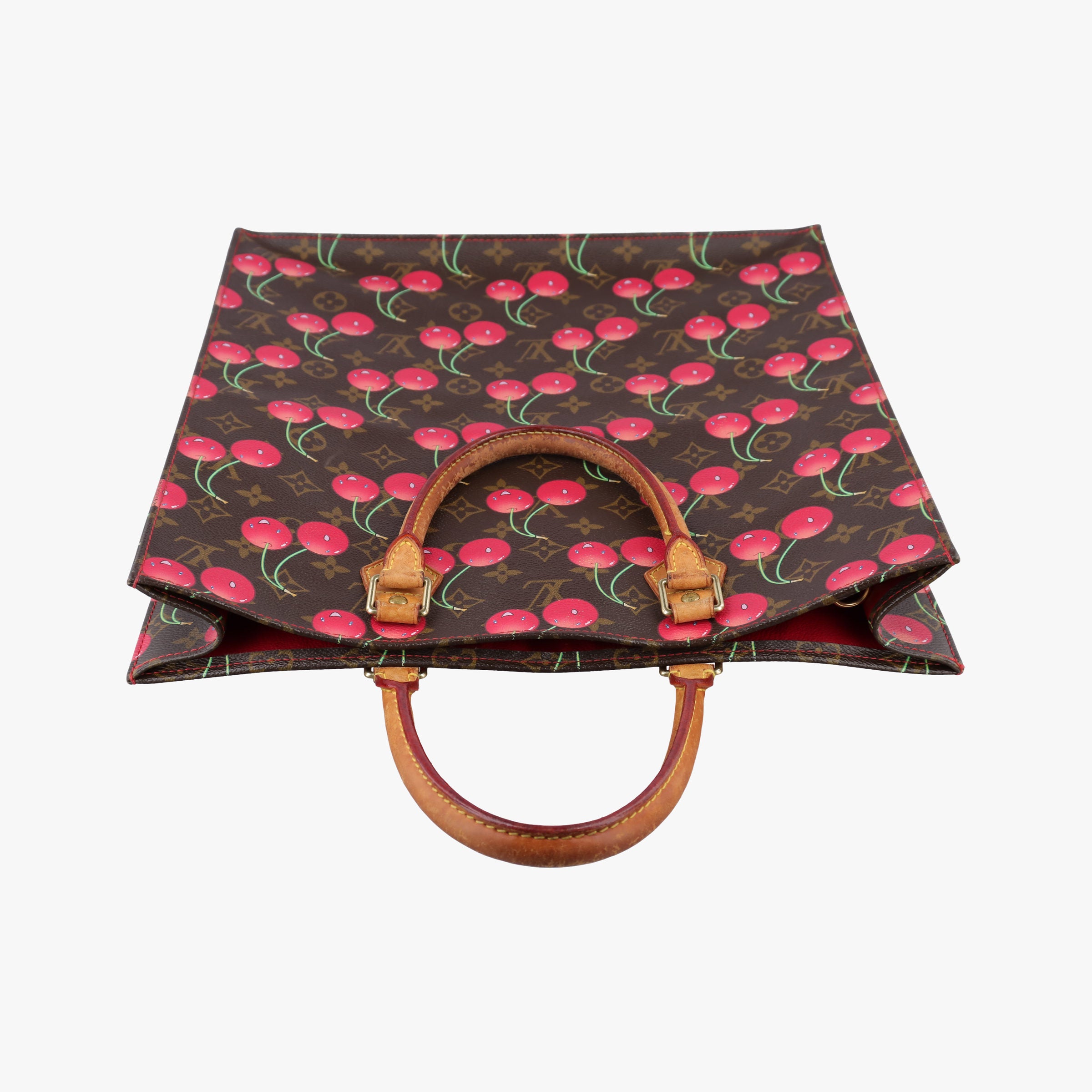 Cherry Sac Plat Brown×Cherry Print Monogram Canvas M95010 MI0015チェリー サックプラ ブラウン×チェリー柄 モノグラム キャンバス M95010 MI0015