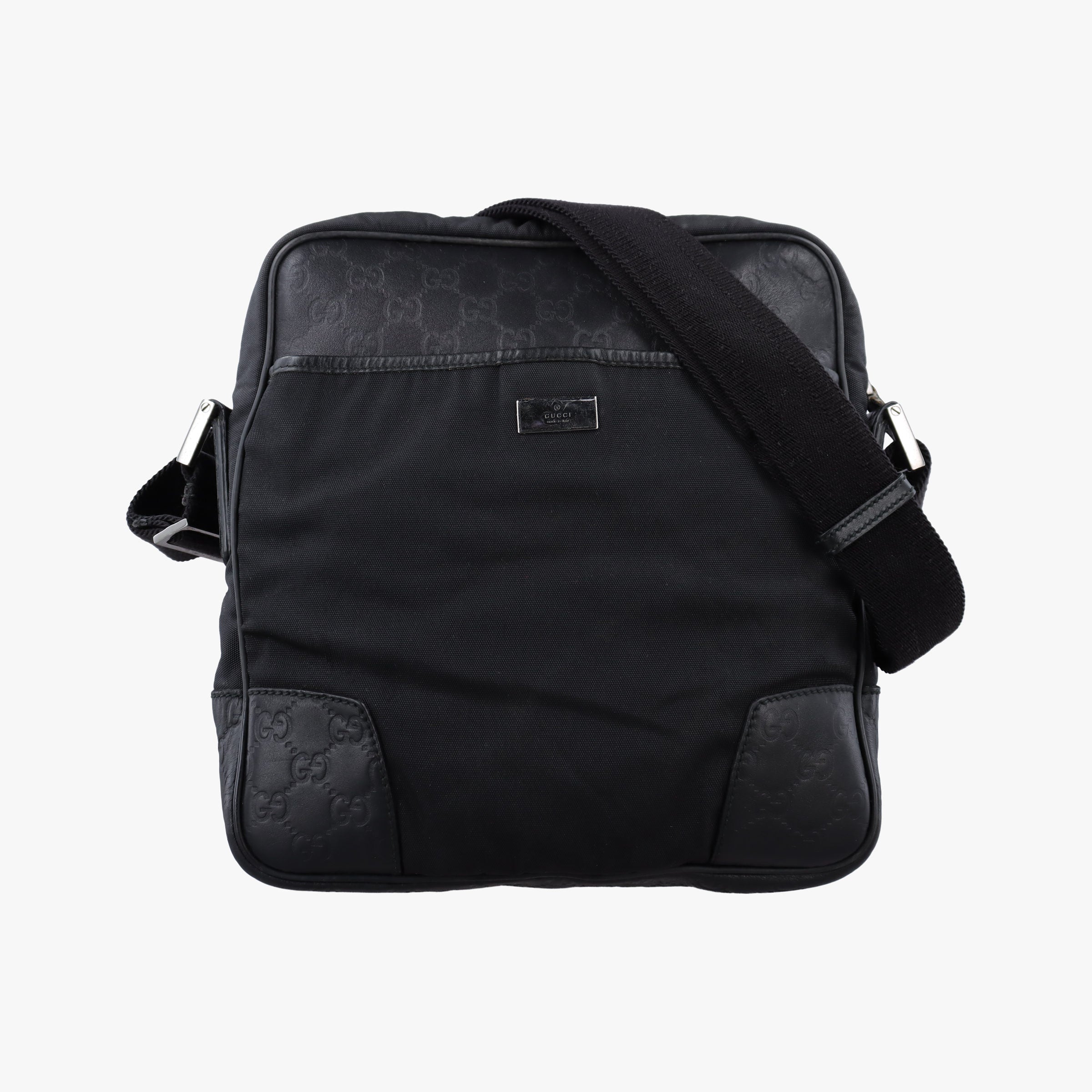 Guccissima Black canvas×leather 162783 G3138040グッチシマ ブラック キャンバス×レザー 162783 G3138040
