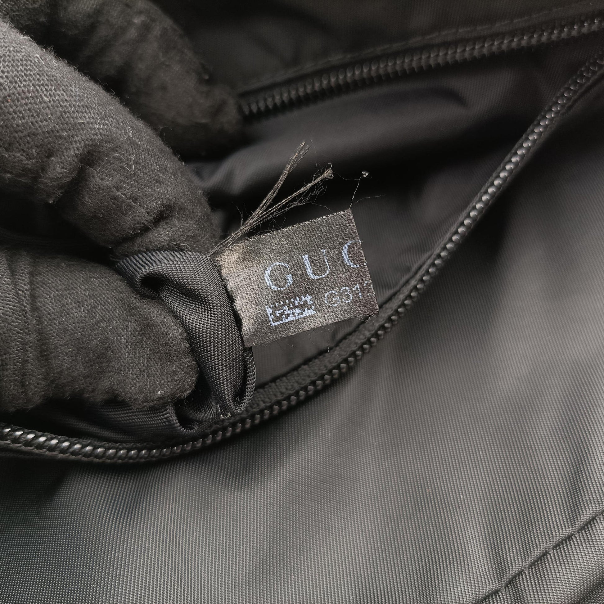 Guccissima Black canvas×leather 162783 G3138040グッチシマ ブラック キャンバス×レザー 162783 G3138040