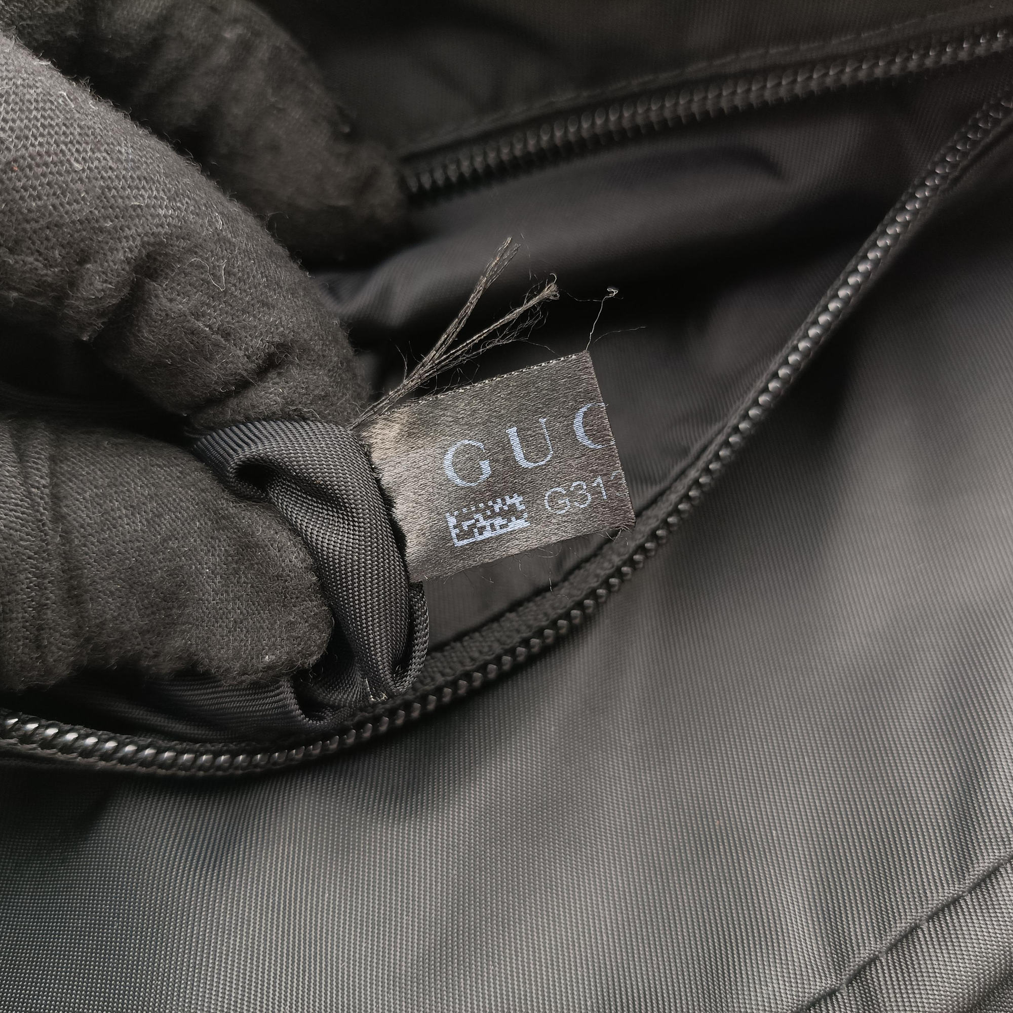 Guccissima Black canvas×leather 162783 G3138040グッチシマ ブラック キャンバス×レザー 162783 G3138040