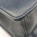 Triangle Logo Plate Navy Saffiano Leather 58/F 204三角 ロゴ プレート ネイビー サフィアーノレザー 58/F 204