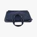 Triangle Logo Plate Navy Saffiano Leather 58/F 204三角 ロゴ プレート ネイビー サフィアーノレザー 58/F 204