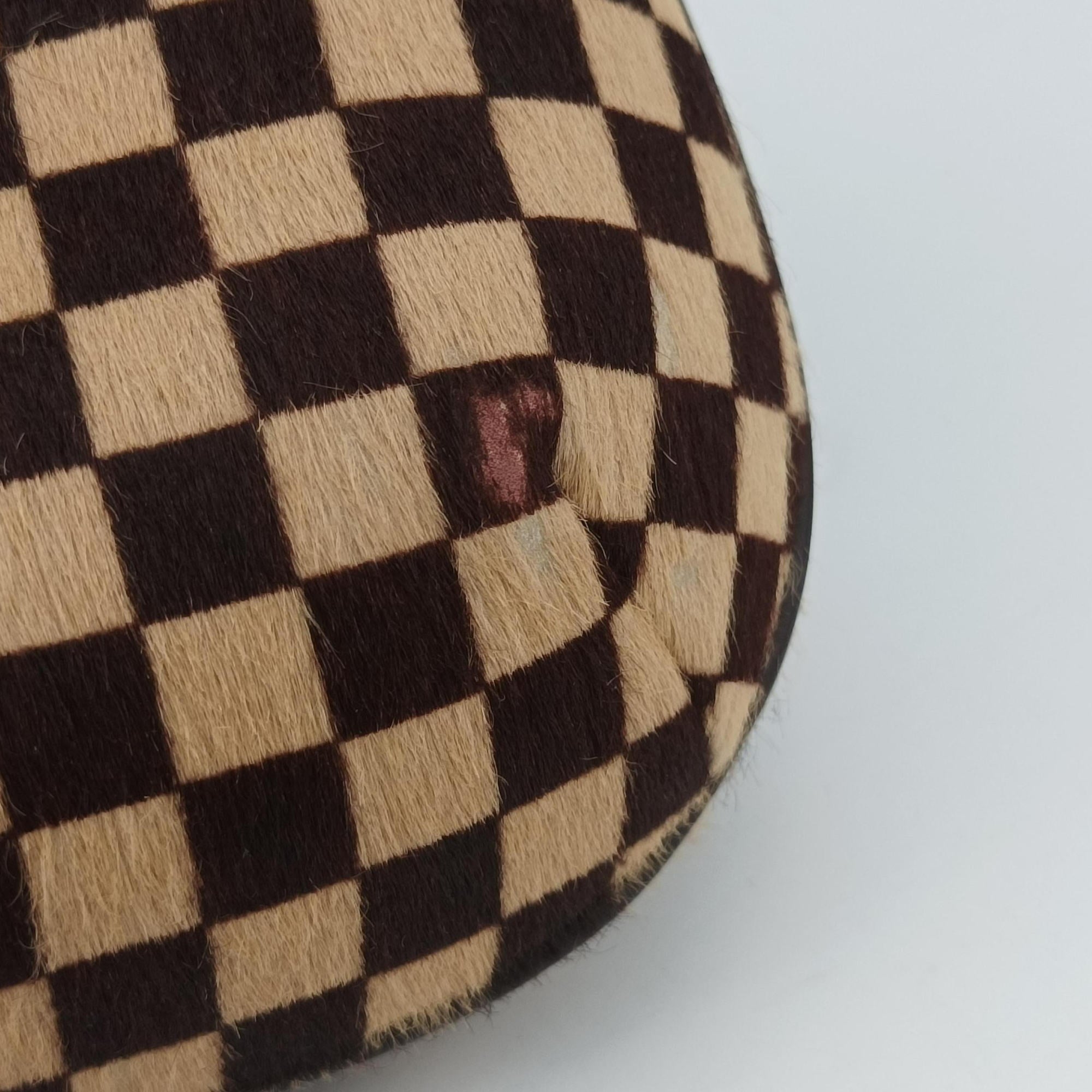 Damier Sauvage Brown×Beige Ponyhair M92132 CE0061ダミエソバージュ ブラウン×ベージュ ハラコ M92132 CE0061