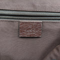 GG Supreme Double Buckle Beige × Dark Brown PVC coated canvas 122373 GGスプリーム ダブルバックル ベージュ × ダークブラウン PVCコーティングキャンバス 122373 