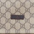 GG Supreme Double Buckle Beige × Dark Brown PVC coated canvas 122373 GGスプリーム ダブルバックル ベージュ × ダークブラウン PVCコーティングキャンバス 122373 