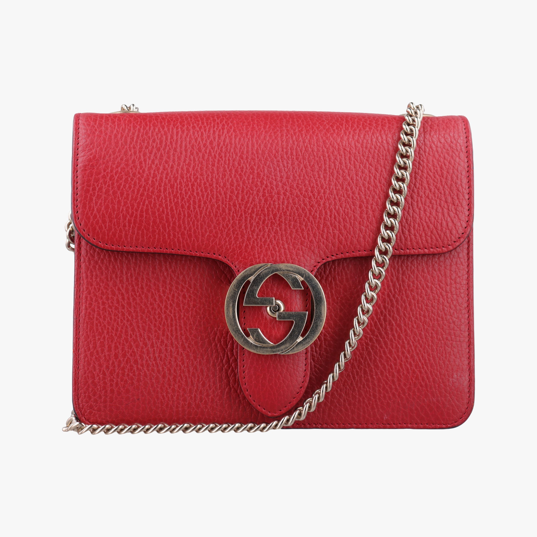 Interlocking G Red Leather 510304 D027275416インターロッキングG レッド レザー 510304 D027275416