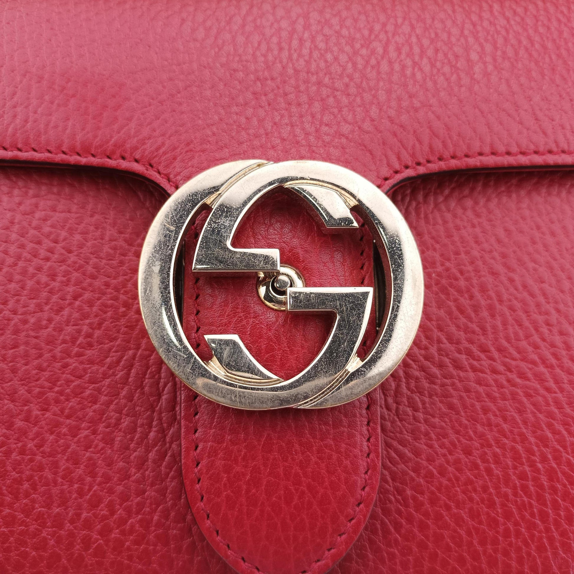 Interlocking G Red Leather 510304 D027275416インターロッキングG レッド レザー 510304 D027275416