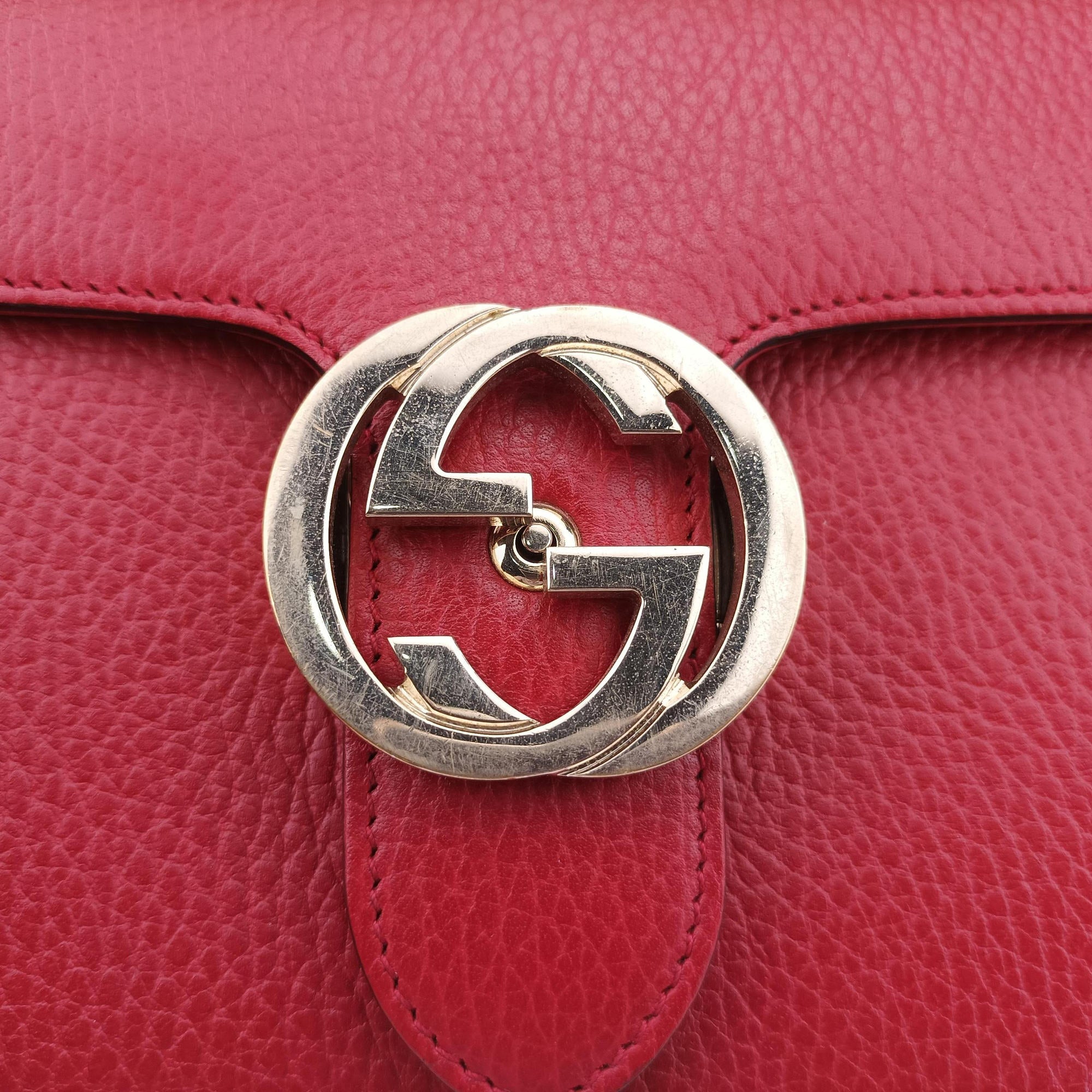 Interlocking G Red Leather 510304 D027275416インターロッキングG レッド レザー 510304 D027275416