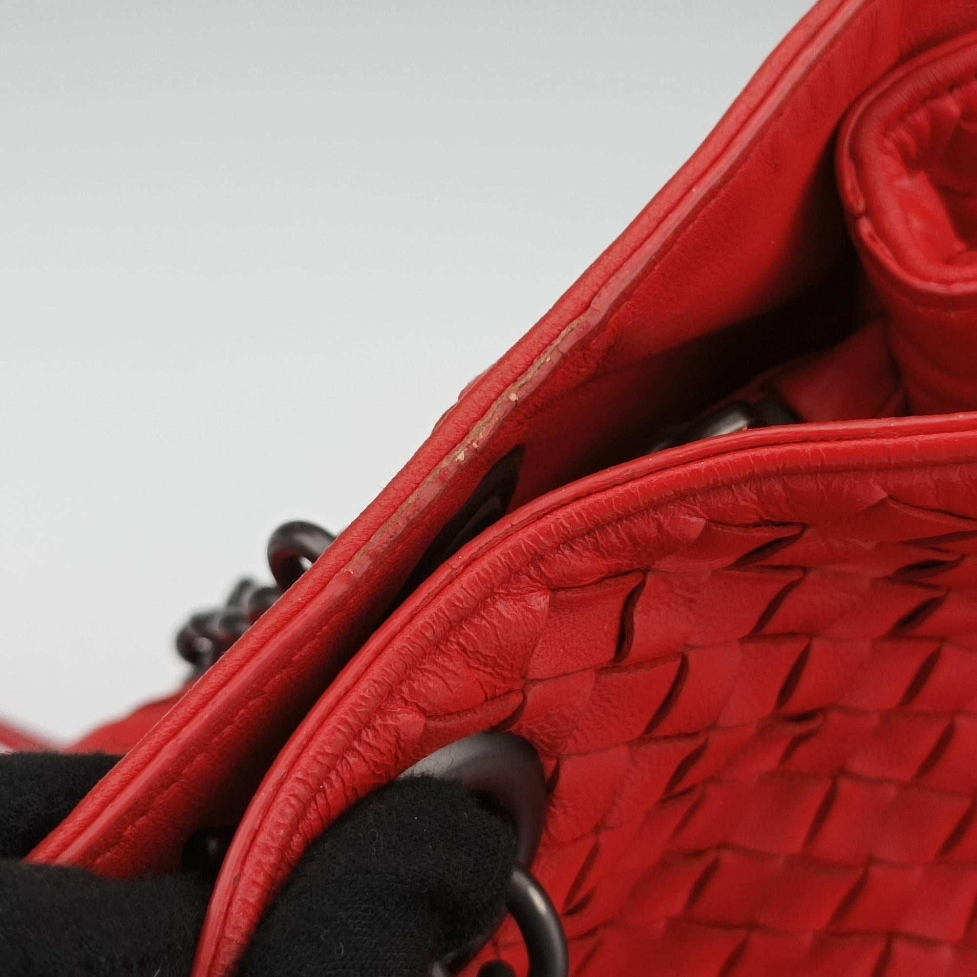 Intrecciato Red lambskin B04824135Qイントレチャート レッド ラムスキン B04824135Q