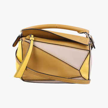 Puzzle　mini Beige × Khaki × Yellow Leather 06 19 38パズル ミニ ベージュ × カーキ × イエロー レザー 06 19 38