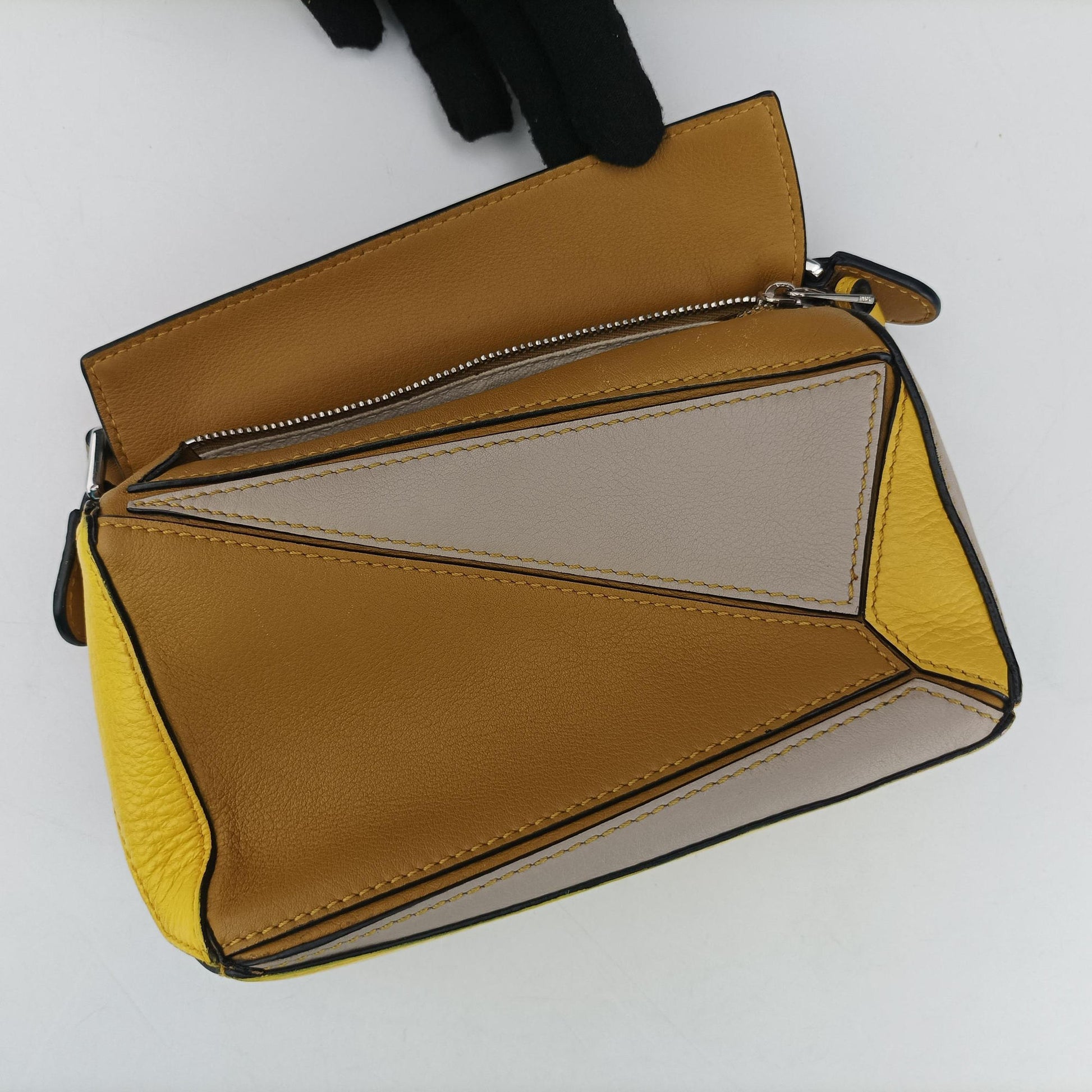 Puzzle　mini Beige × Khaki × Yellow Leather 06 19 38パズル ミニ ベージュ × カーキ × イエロー レザー 06 19 38