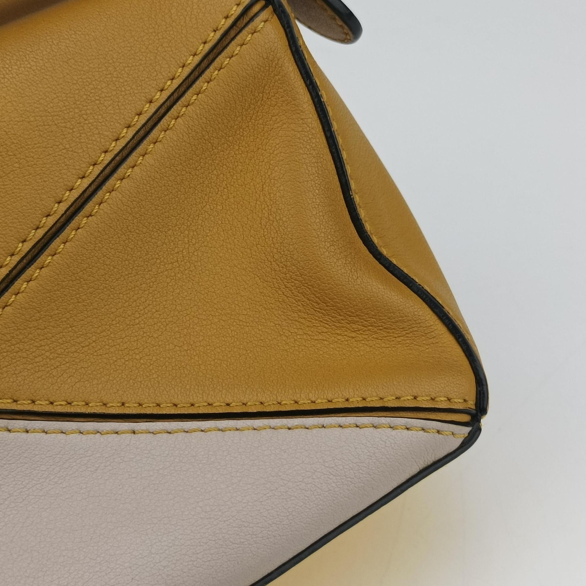 Puzzle　mini Beige × Khaki × Yellow Leather 06 19 38パズル ミニ ベージュ × カーキ × イエロー レザー 06 19 38