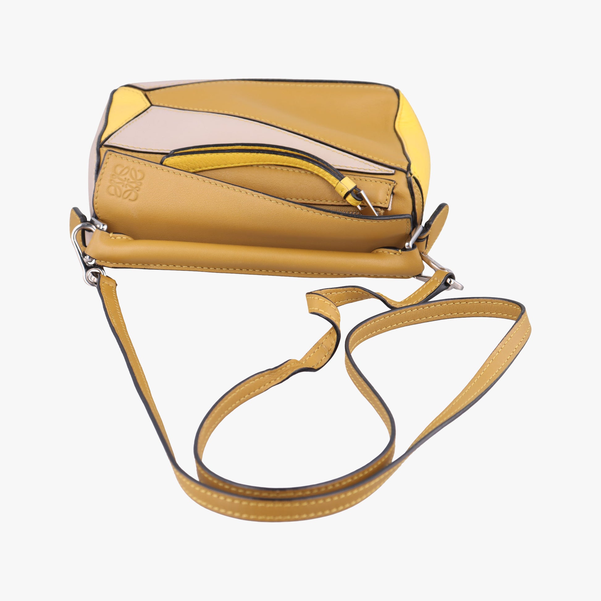 Puzzle　mini Beige × Khaki × Yellow Leather 06 19 38パズル ミニ ベージュ × カーキ × イエロー レザー 06 19 38