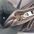 Mrs. Hippie Brown Toile Officier × Veau Swift  J▢Iミセスヒッピー ブラック トワルオフィシエ× ヴォー・スイフト J▢I