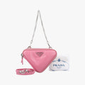 Triangle mini Pink Leather 1NR015 62トライアングル ミニ ピンク レザー 1NR015 62