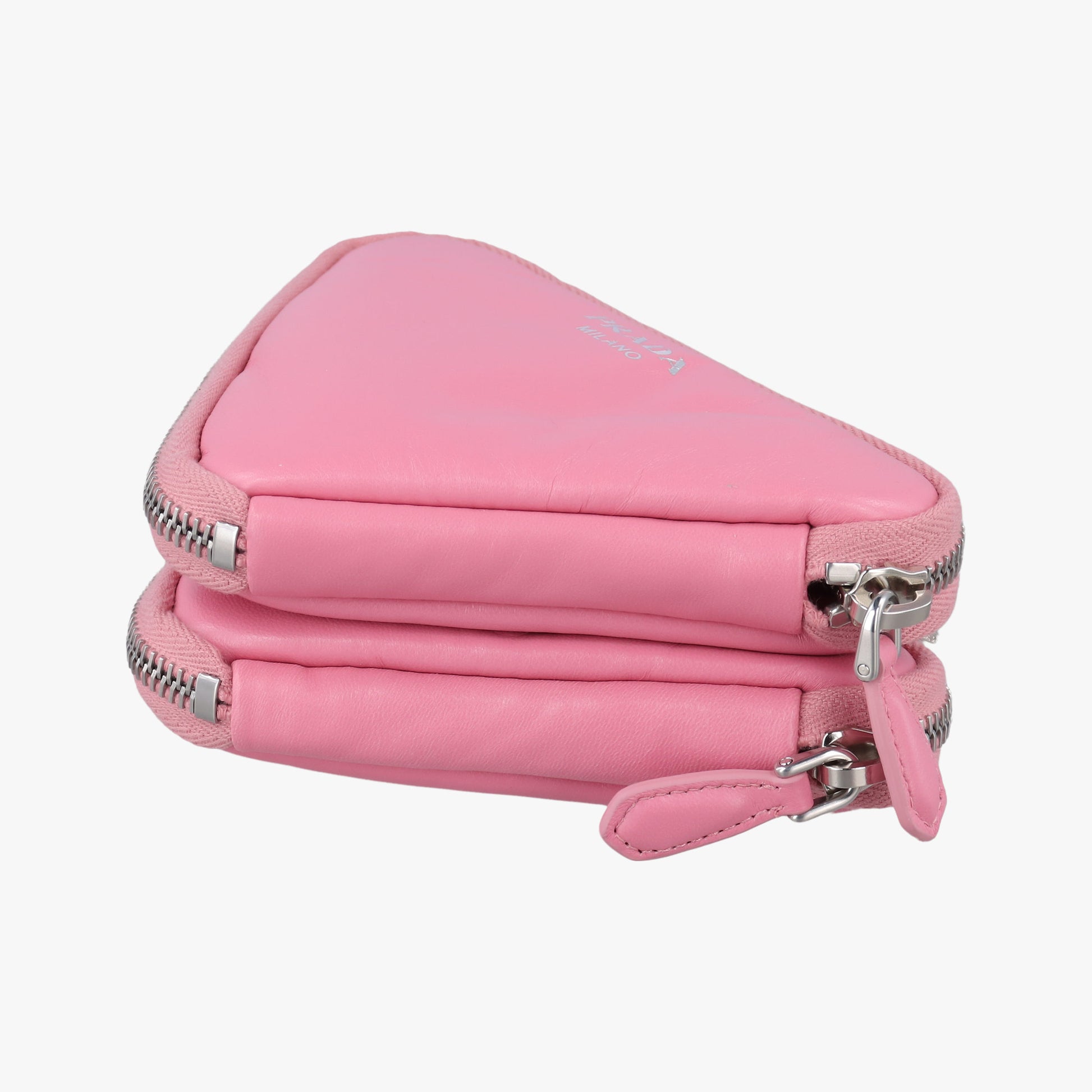 Triangle mini Pink Leather 1NR015 62トライアングル ミニ ピンク レザー 1NR015 62
