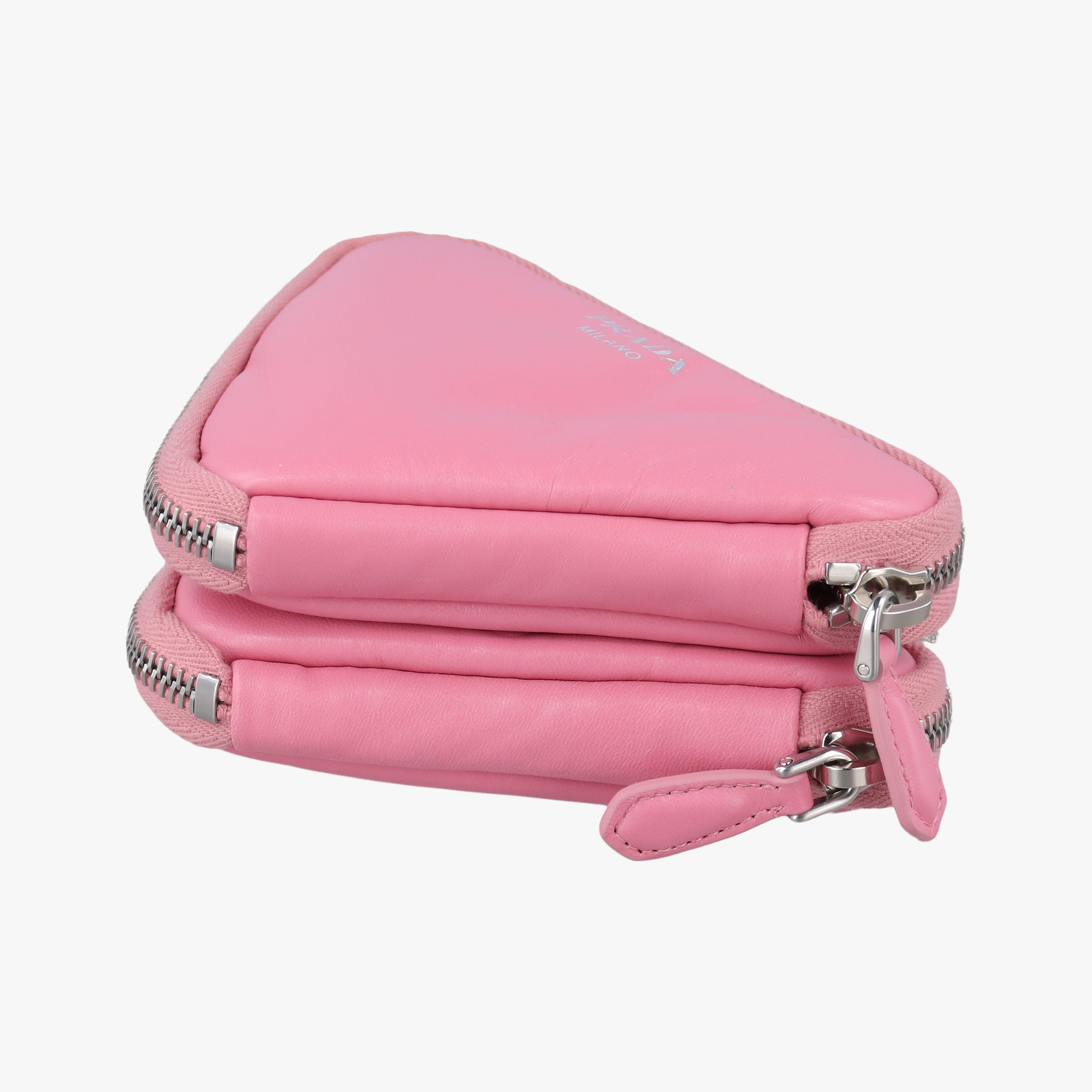 Triangle mini Pink Leather 1NR015 62トライアングル ミニ ピンク レザー 1NR015 62