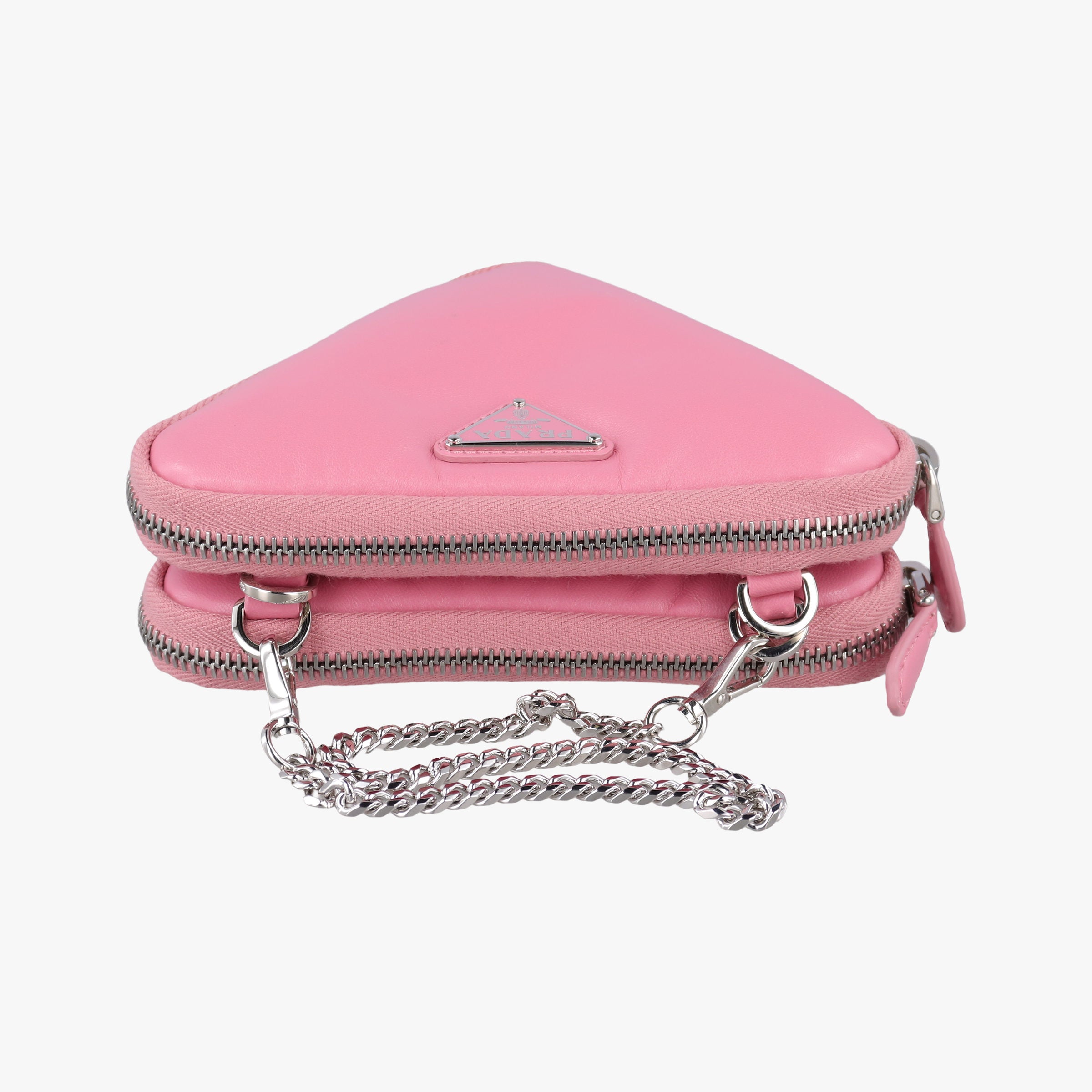 Triangle mini Pink Leather 1NR015 62トライアングル ミニ ピンク レザー 1NR015 62