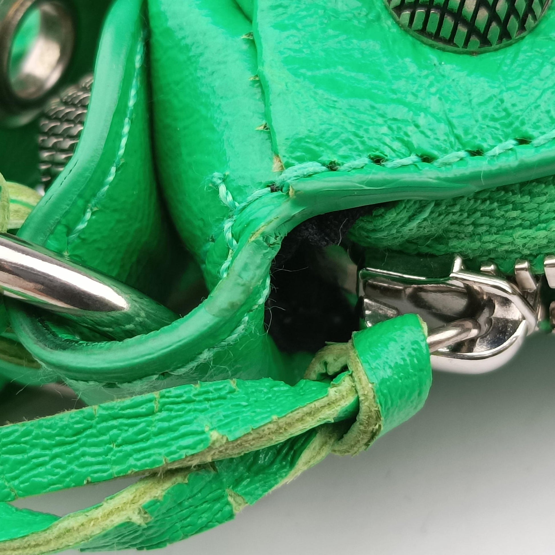 Le Cagole Green lambskin 671309.3809.R.535269ルカゴール グリーン ラムスキン 671309.3809.R.535269