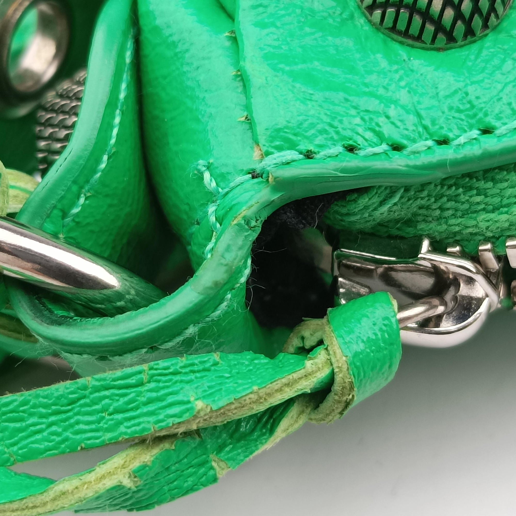 Le Cagole Green lambskin 671309.3809.R.535269ルカゴール グリーン ラムスキン 671309.3809.R.535269