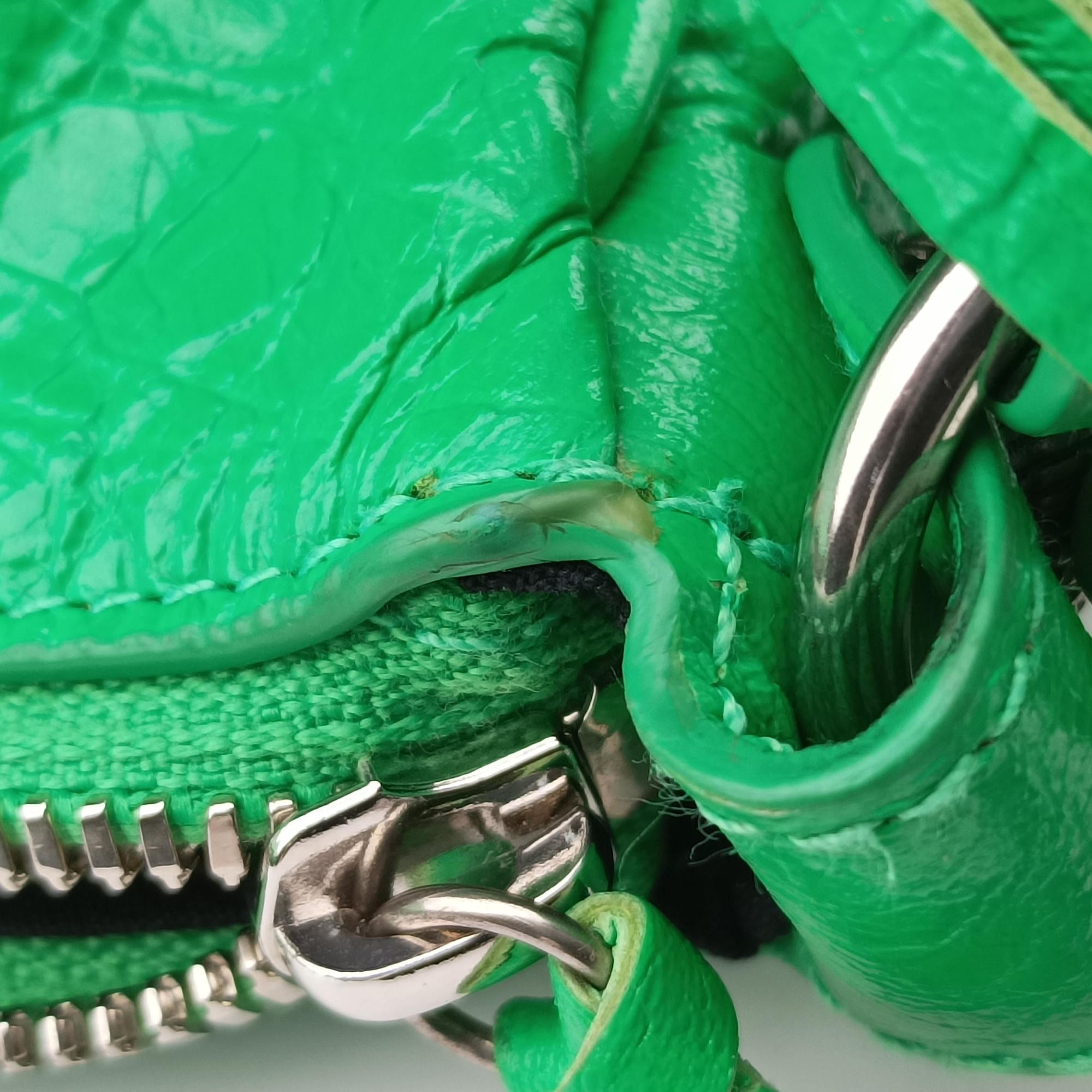 Le Cagole Green lambskin 671309.3809.R.535269ルカゴール グリーン ラムスキン 671309.3809.R.535269