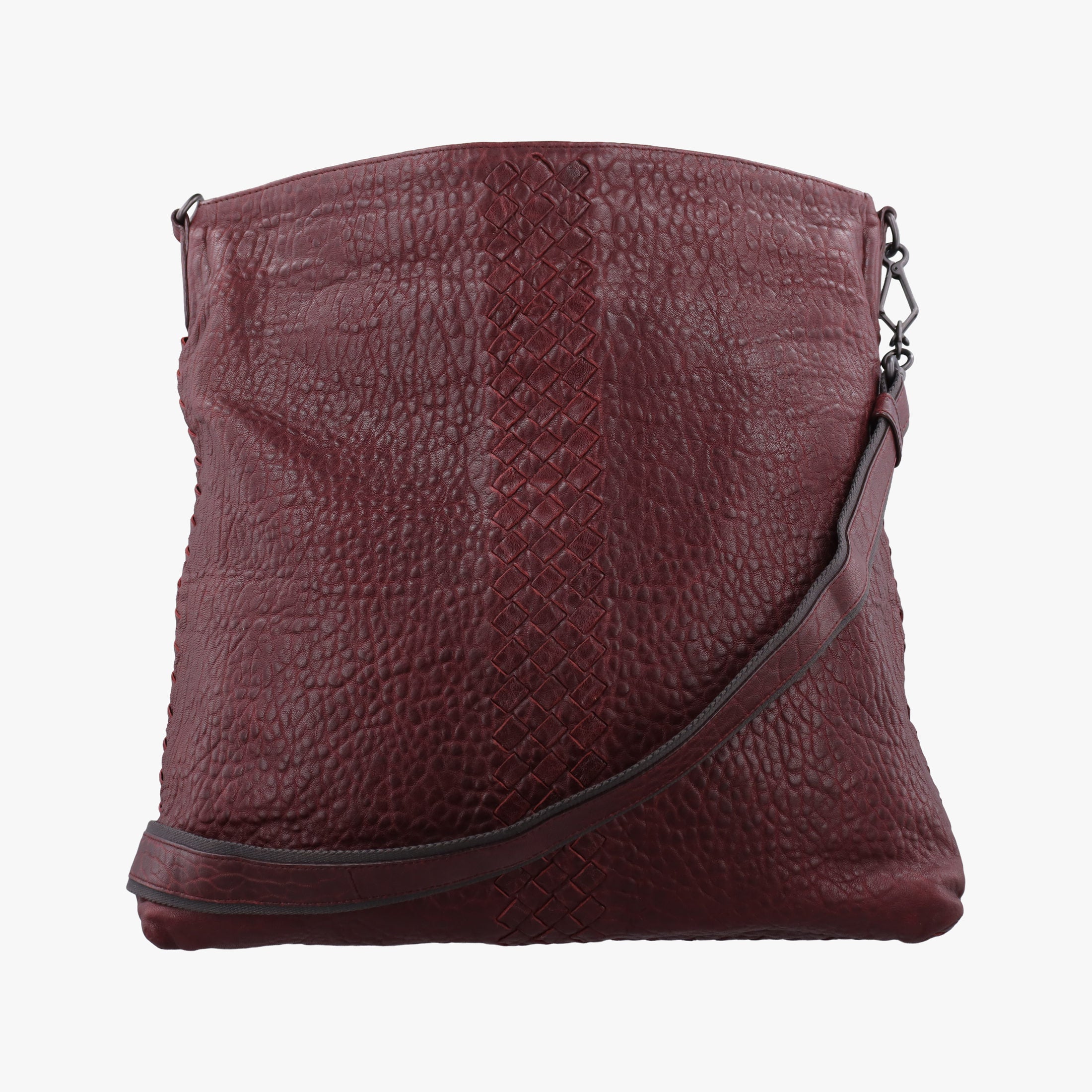 Intrecciato Burgundy Leather B00911669Bイントレチャート ワインレッド レザー B00911669B